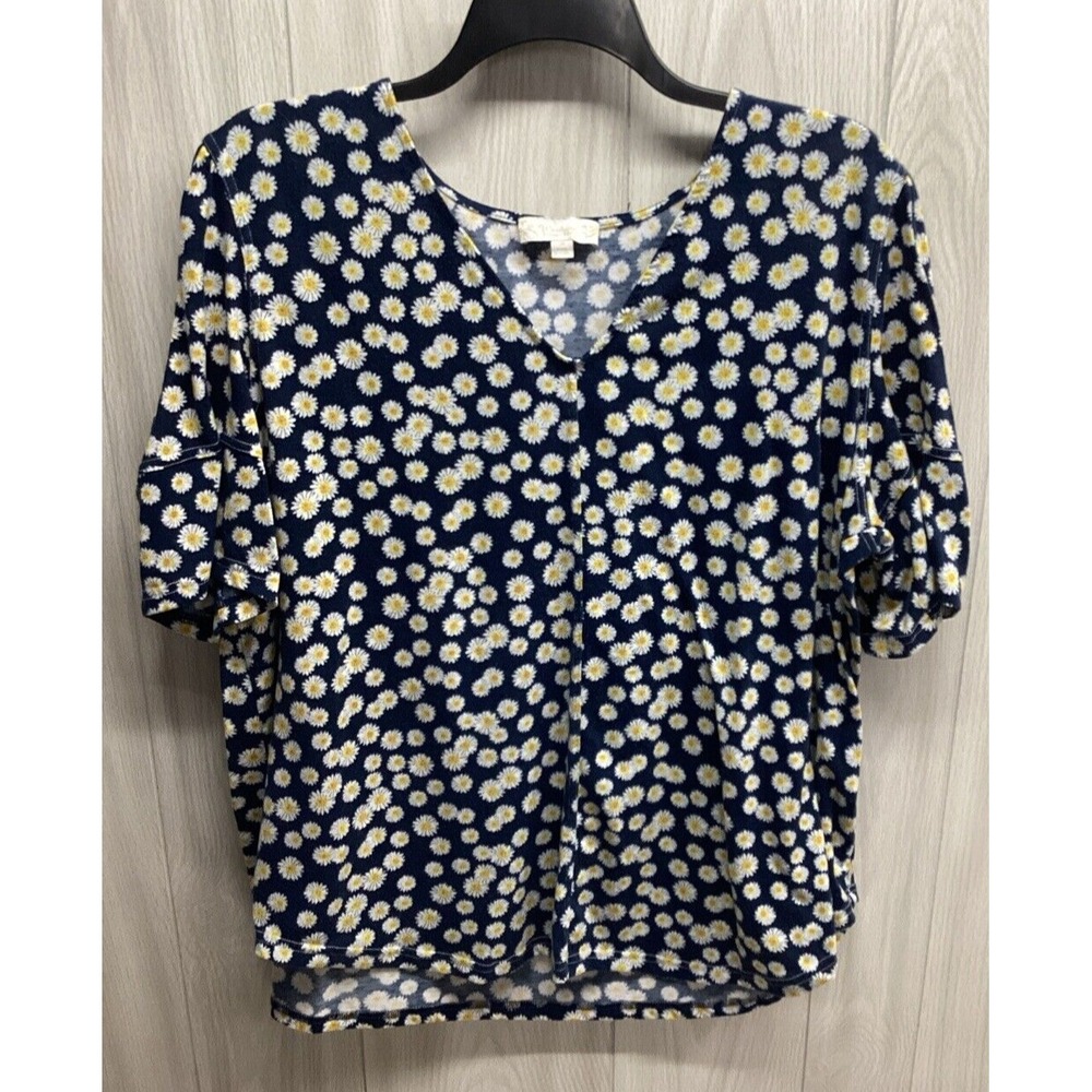 WEEKEND by SUZANNE BETRO Women's (Size 3X) Short Sleeve V-Neck Shirt Stretch